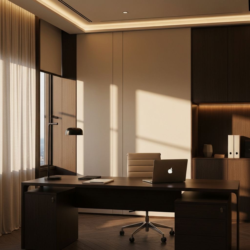 Modern office workspace